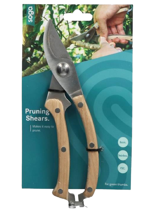 Gartenschere mit Holzgriff