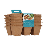 Biologische Töpfchen 6x6 cm (5 Streifen à 6 Stück)