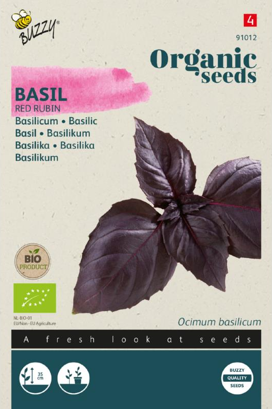 Basilikum Red Rubin Samen BIO