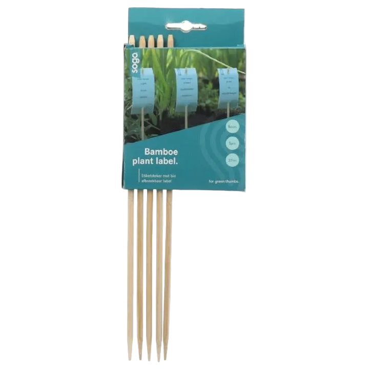 Bambus Sticks 5 + 10x Bio Pflanzenlabel