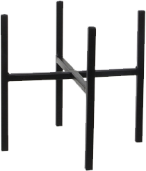 Blumenständer (24cm) (schwarz)