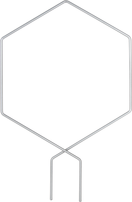 Pflanzenstütze dekorativ (Silber)